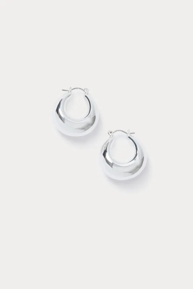 Rachel Comey Jewelry Women Omega Hoop Silver