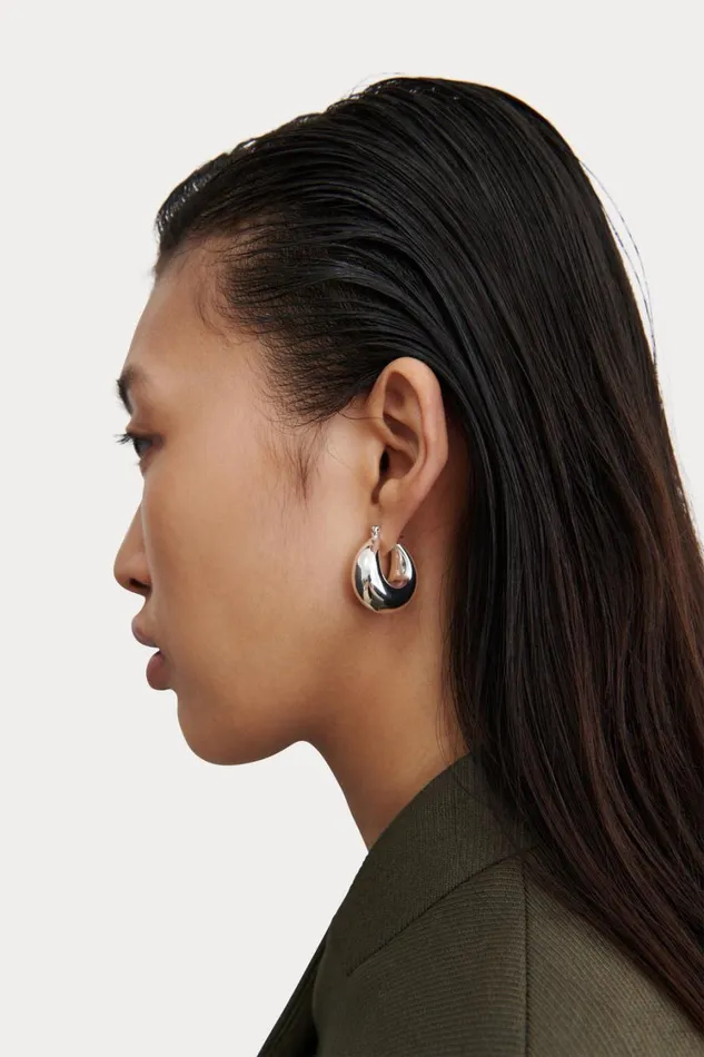 Rachel Comey Jewelry Women Omega Hoop Silver Rachel Comey Jewelry Women Omega Hoop Silver
