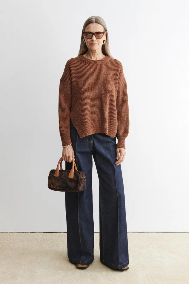 Rachel Comey Knits Women Kiera Crew Neck Brown Rachel Comey Knits Women Kiera Crew Neck Brown