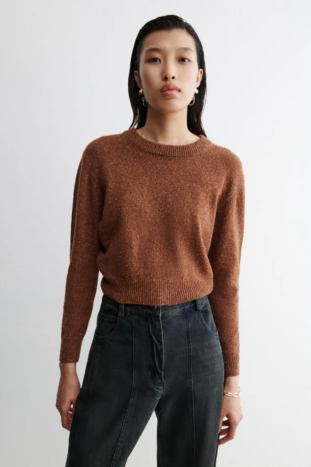 Rachel Comey Knits Women Kiera Crew Neck Brown Rachel Comey Knits Women Kiera Crew Neck Brown
