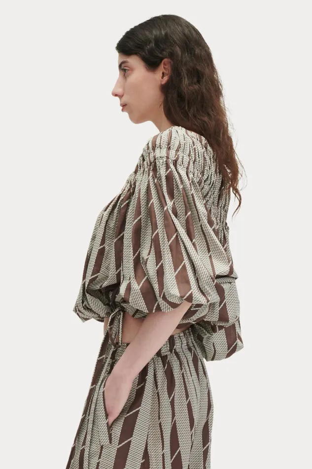 Rachel Comey Tops Women Brinly Top Brown Rachel Comey Tops Women Brinly Top Brown