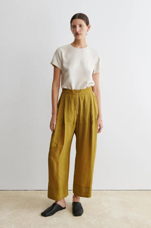 Rachel Comey Tops Women Camarra Top Mustard Rachel Comey Tops Women Camarra Top Mustard