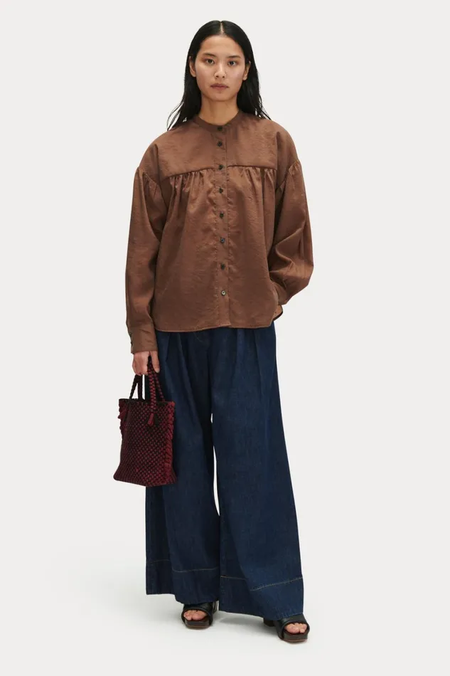 Rachel Comey Tops Women Camarra Top Mustard Rachel Comey Tops Women Camarra Top Mustard