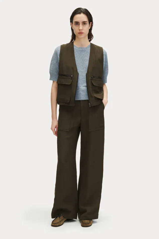Rachel Comey Tops Women Davi Vest Charcoal Rachel Comey Tops Women Davi Vest Charcoal