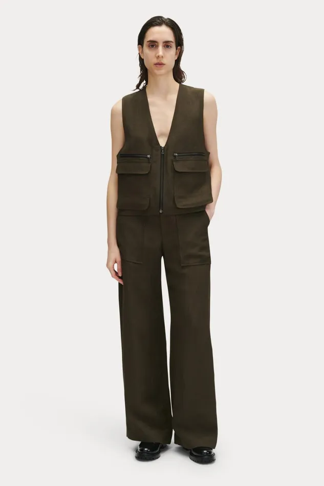 Rachel Comey Tops Women Davi Vest Charcoal Rachel Comey Tops Women Davi Vest Charcoal