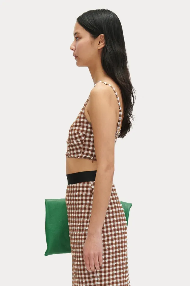 Rachel Comey Tops Women Labora Top Brown Check Rachel Comey Tops Women Labora Top Brown Check