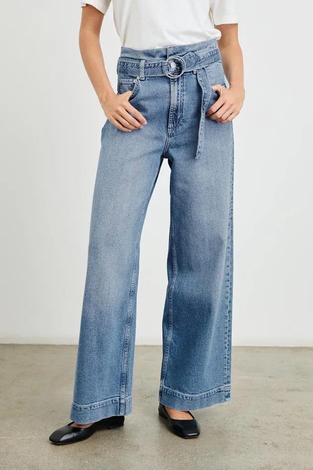 Rails Denim Women DESCANSO WIDE LEG Cadet Blue