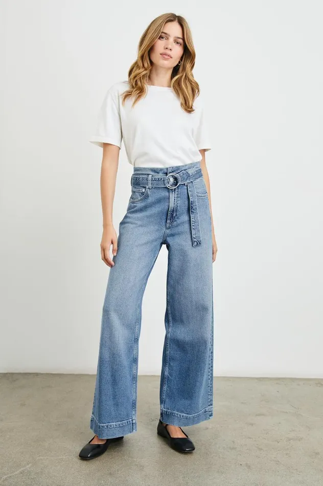 Rails Denim Women DESCANSO WIDE LEG Cadet Blue