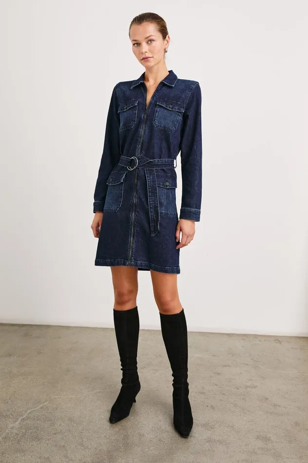 Rails Denim Women JEFFERSON DRESS Blue Moon