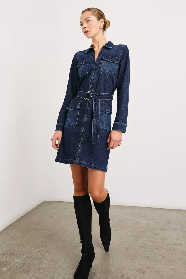 Rails Denim Women JEFFERSON DRESS Blue Moon
