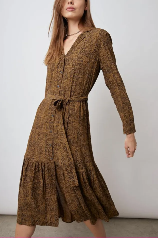 Rails Dresses and Rompers Women BEATRICE DRESS Sepia Python