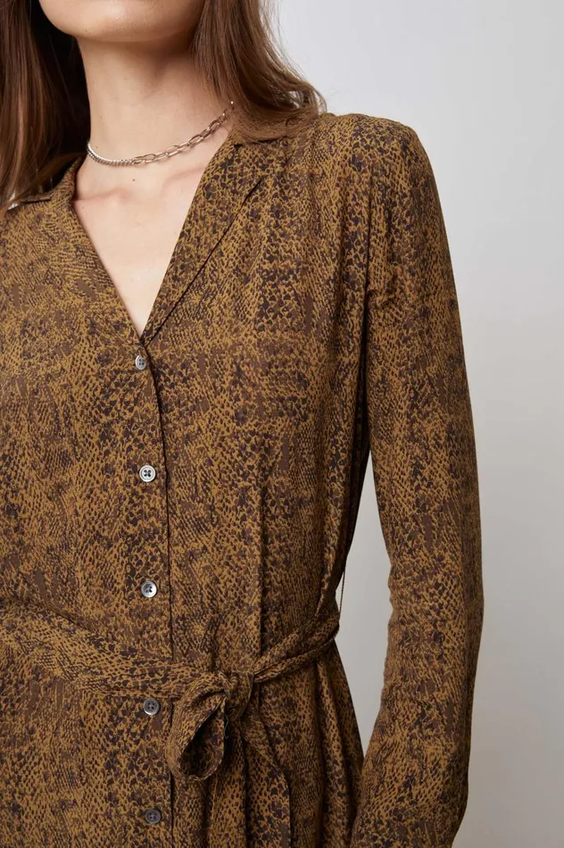 Rails Dresses and Rompers Women BEATRICE DRESS Sepia Python