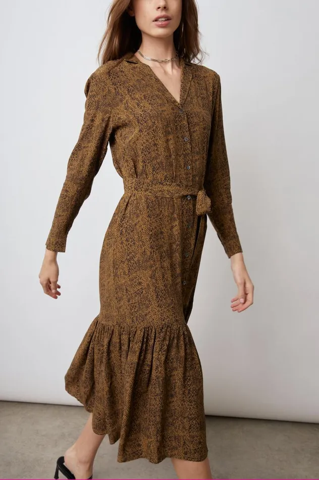 Rails Dresses and Rompers Women BEATRICE DRESS Sepia Python