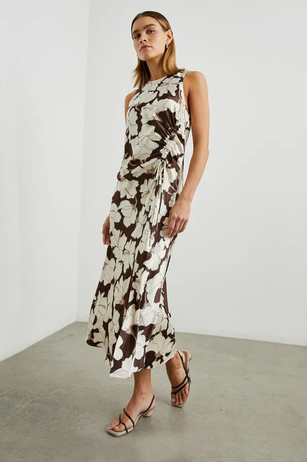 Rails Dresses and Rompers Women GABRIELLA DRESS Mocha Floral