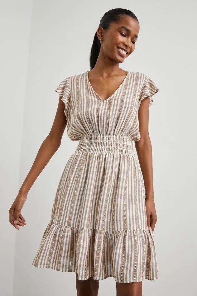 Rails Dresses and Rompers Women TARA DRESS Palo Santo Stripe