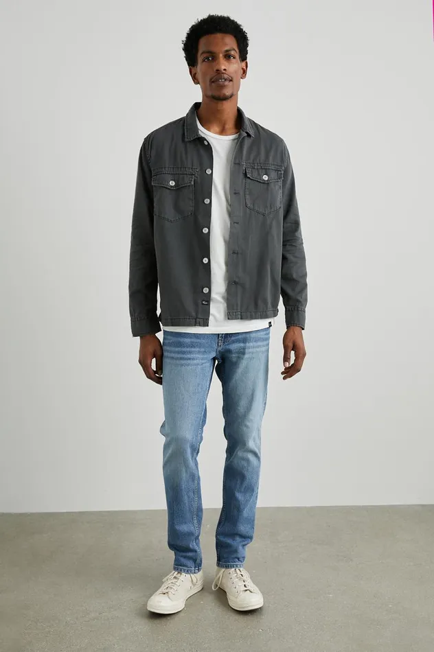 Rails Jackets and Coats Men KEROUAC SHIRT JACKET Charcoal