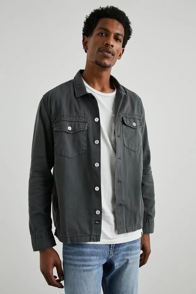 Rails Jackets and Coats Men KEROUAC SHIRT JACKET Charcoal