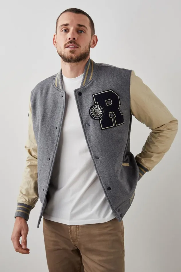 Rails Jackets and Coats Men STANLEY JACKET Heather Grey Dune