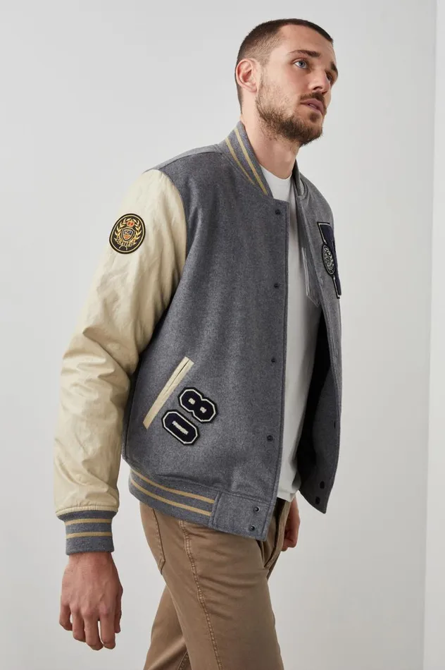 Rails Jackets and Coats Men STANLEY JACKET Heather Grey Dune