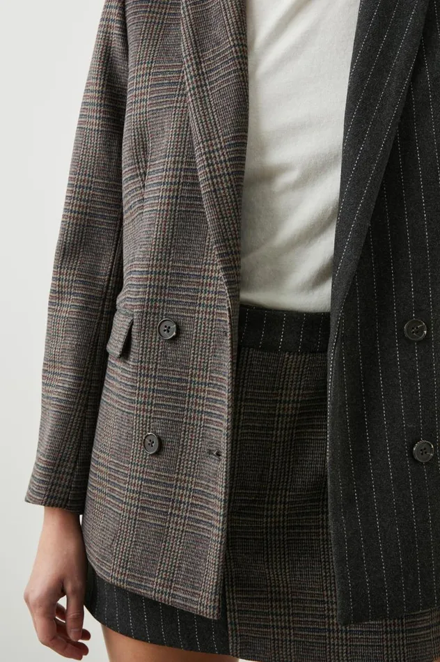 Rails Jackets and Coats Women CODY BLAZER Pinstripe Plaid Mix