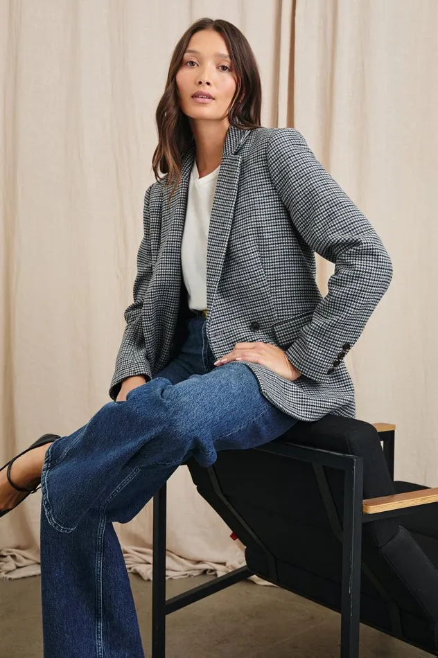 Rails Jackets and Coats Women JAC BLAZER Black Lapiz