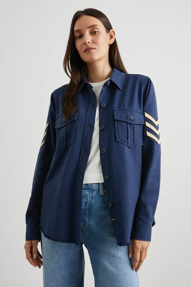 Rails Jackets and Coats Women LOREN SHIRT JACKET Navy
