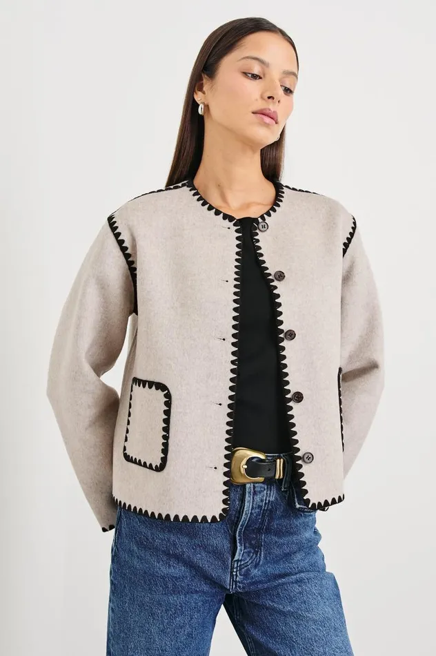 Rails Jackets and Coats Women MELANIE JACKET Oatmeal