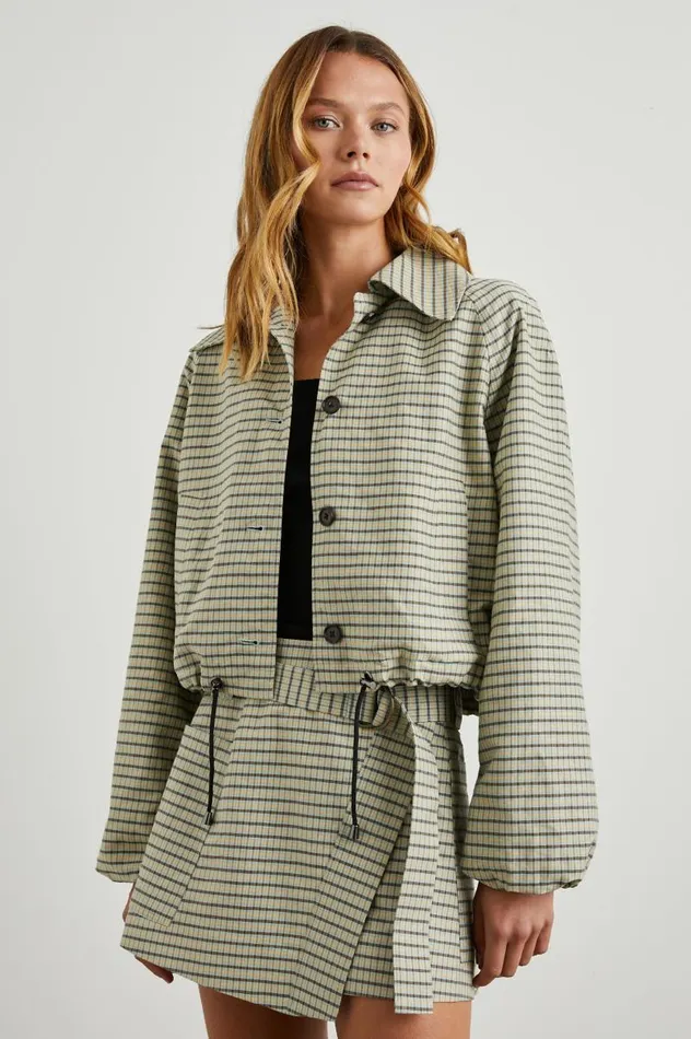 Rails Jackets and Coats Women NORTH JACKET Sage Mini Check