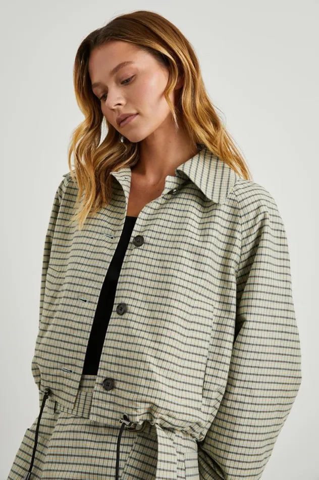 Rails Jackets and Coats Women NORTH JACKET Sage Mini Check