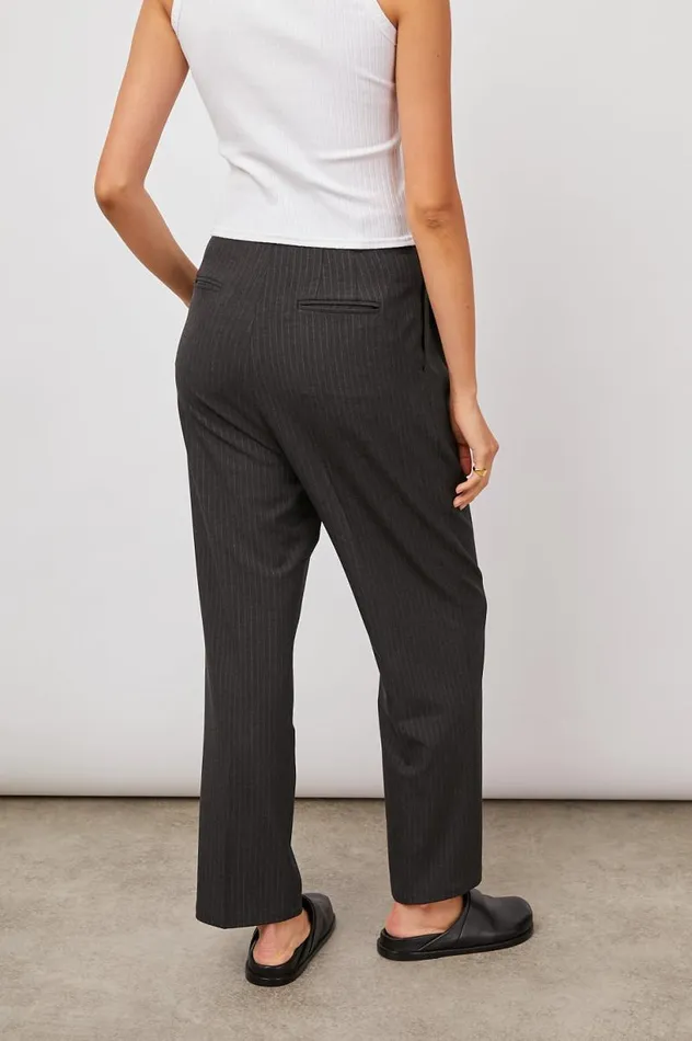 Rails Pants and Shorts Women TAY PANT Charcoal Pinstripe