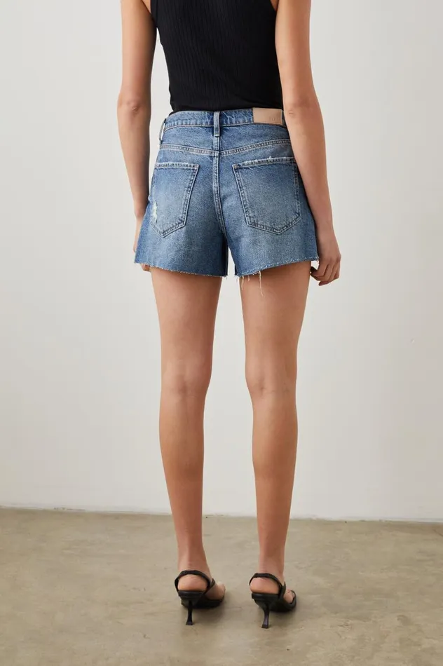 Rails Pants and Shorts Women ZUMA SHORT Vintage Sapphire Distress