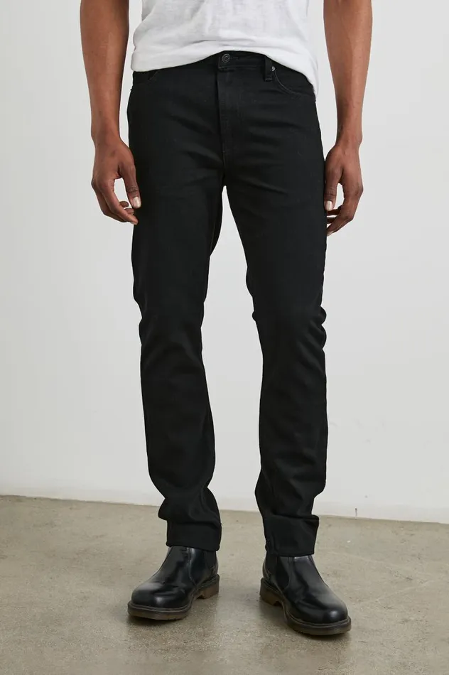 Rails Pants Men CLAYTON SLIM STRAIGHT Dark Black