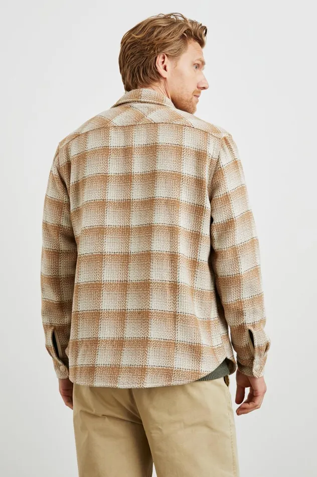 Rails Shirts Men BERKSHIRE SHIRT JACKET Sienna Sunset