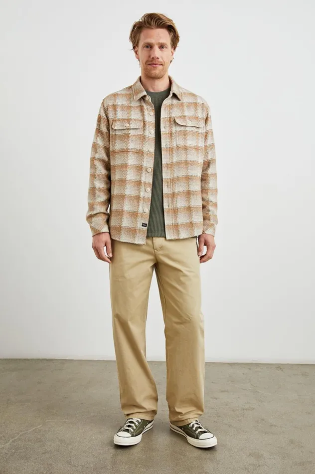 Rails Shirts Men BERKSHIRE SHIRT JACKET Sienna Sunset