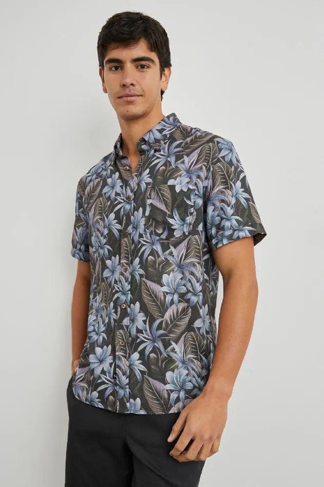 Rails Shirts Men CARSON SHIRT Jungle Garden Midnight