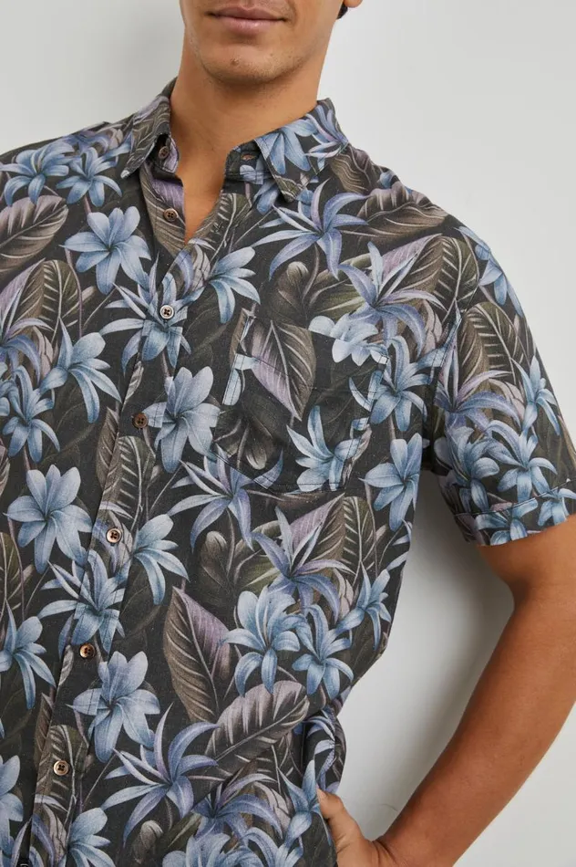 Rails Shirts Men CARSON SHIRT Jungle Garden Midnight