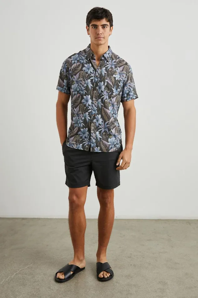 Rails Shirts Men CARSON SHIRT Jungle Garden Midnight