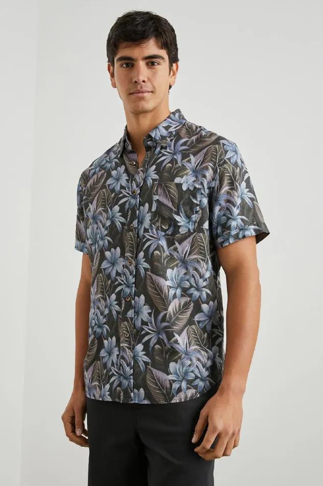 Rails Shirts Men CARSON SHIRT Jungle Garden Midnight