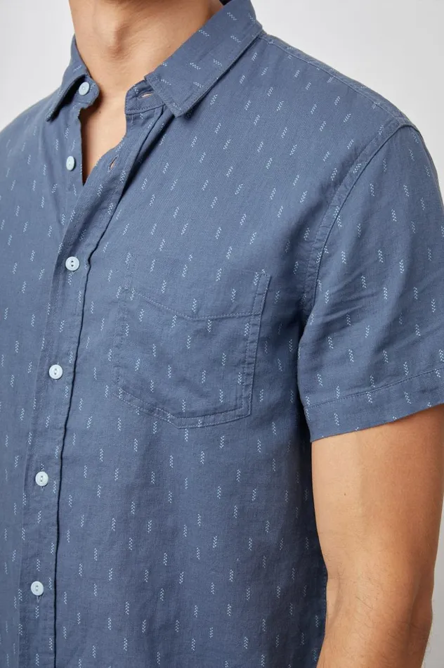 Rails Shirts Men CARSON SHIRT Louis Leaf Navy Green