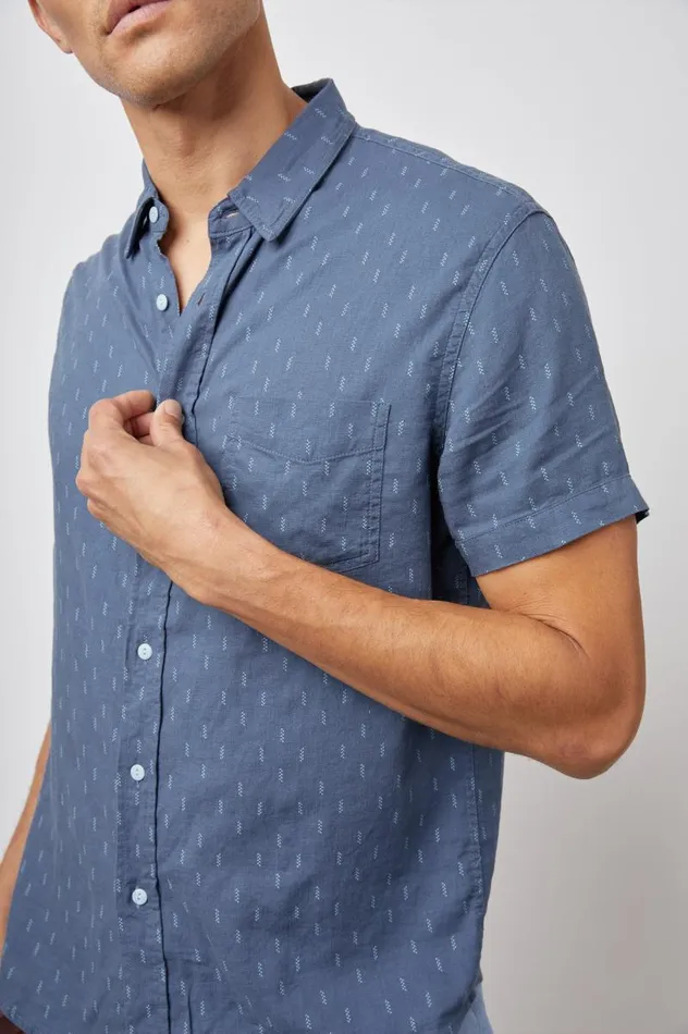 Rails Shirts Men CARSON SHIRT Louis Leaf Navy Green