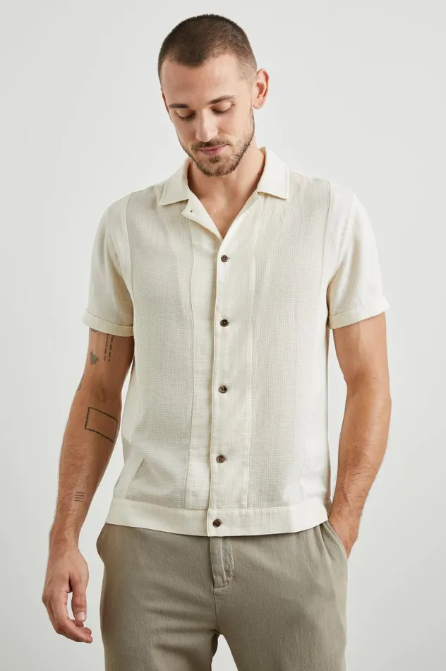 Rails Shirts Men DUKE SHIRT Parchment Wheat