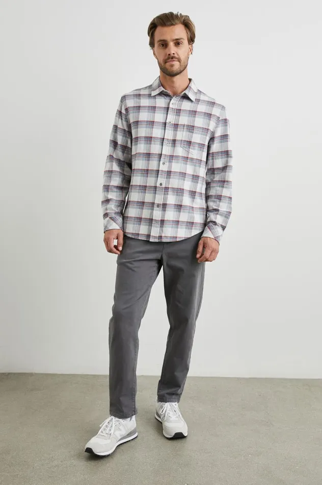 Rails Shirts Men FORREST SHIRT Moab Sky Melange