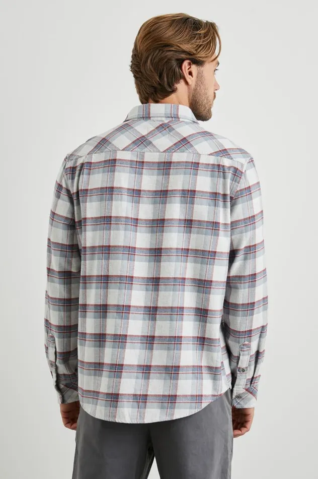 Rails Shirts Men FORREST SHIRT Moab Sky Melange