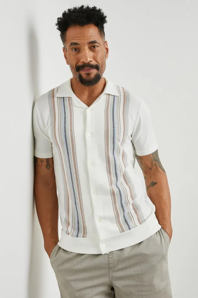 Rails Shirts Men SILAS SHIRT White Multi