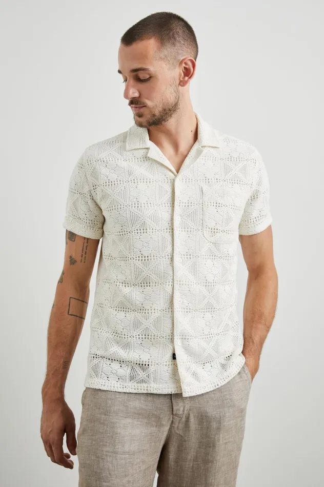 Rails Shirts Men WILLEMSE SHIRT White Lace