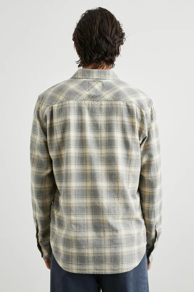 Rails Shirts Men WYATT SHIRT Charcoal Desert Melange