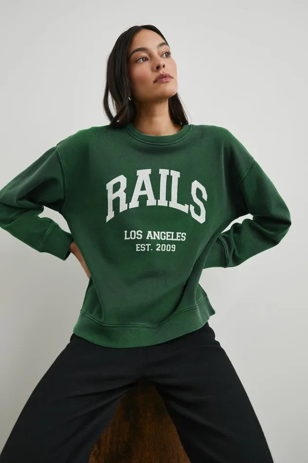 Rails Sweaters Women ANNIVERSARY SWEATSHIRT Forest