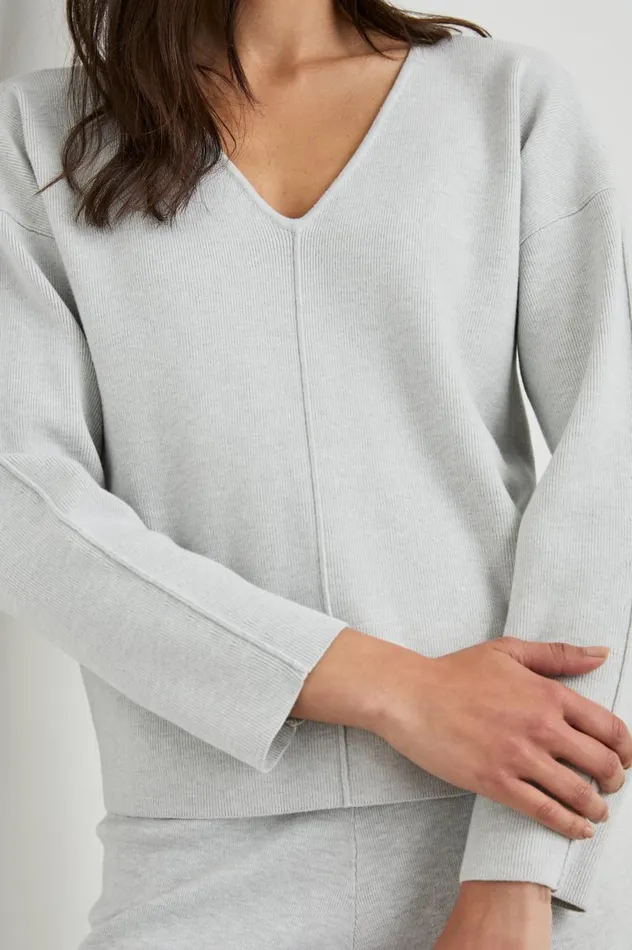 Rails Sweaters Women HOLLYN SWEATER Light Heather Grey