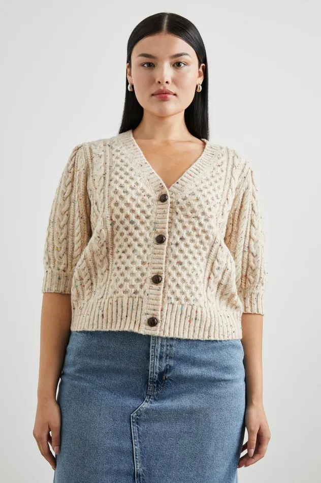 Rails Sweaters Women ISLA CARDIGAN Cream Confetti