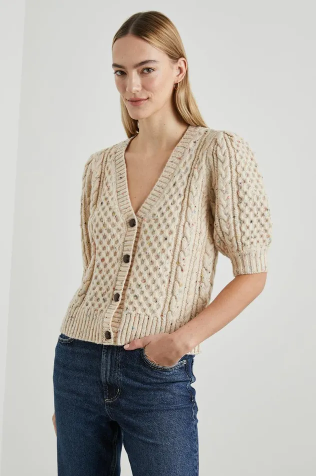 Rails Sweaters Women ISLA CARDIGAN Cream Confetti